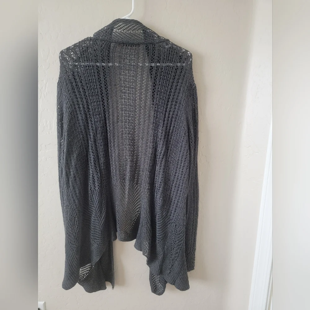 Belldini 2X crochet-knit lightweight cardigan - Picture 7 of 7